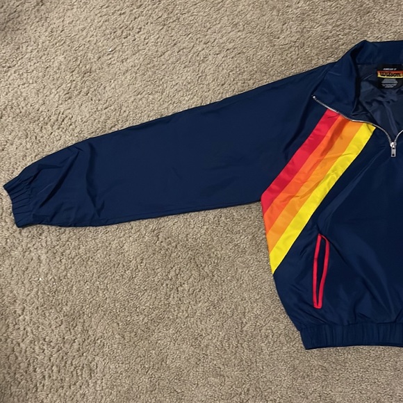 Forever 21 x Wilson blue half-zip bomber jacket - Picture 4 of 7